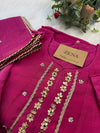 Premium Mul Chanderi Handwork Anarkali Set
