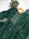 Premium Mul Chanderi Handwork Anarkali Set