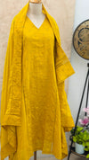 ✨ Premium Cotton Embroidered Kurti Set