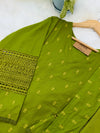 ✨ Premium Cotton Embroidered Kurti Set
