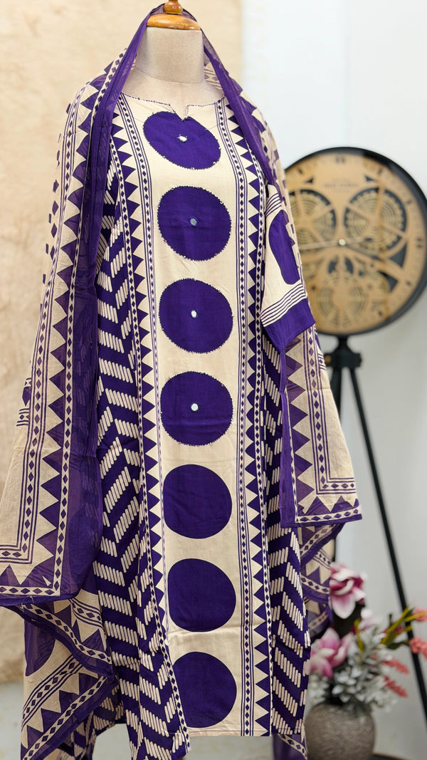 Pure Cotton Ready-to-Wear Kurti Set — Comfort Meets Everyday Elegance