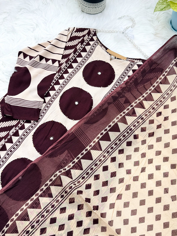 Pure Cotton Ready-to-Wear Kurti Set — Comfort Meets Everyday Elegance