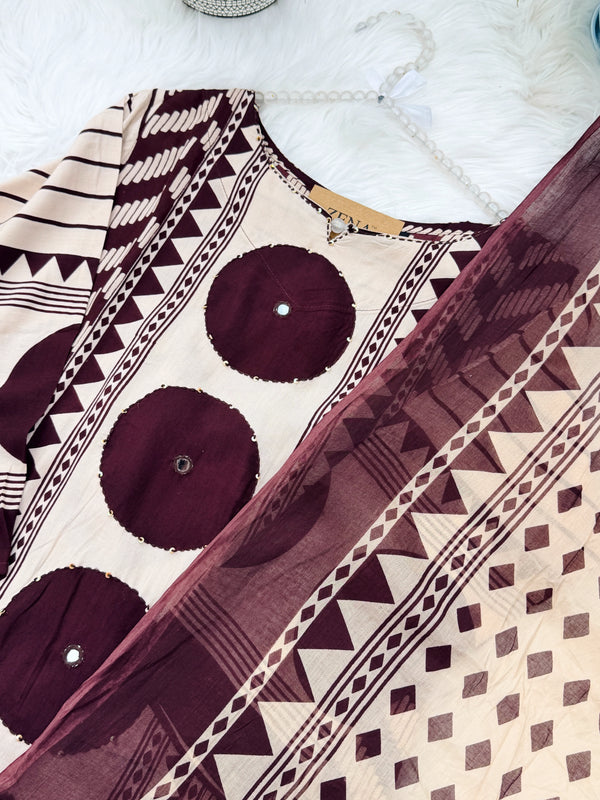 Pure Cotton Ready-to-Wear Kurti Set — Comfort Meets Everyday Elegance