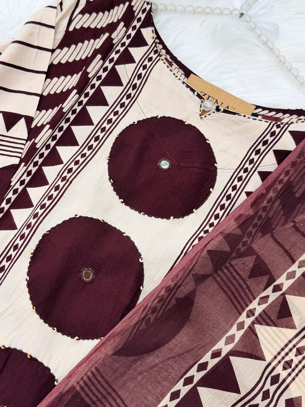 Pure Cotton Ready-to-Wear Kurti Set — Comfort Meets Everyday Elegance