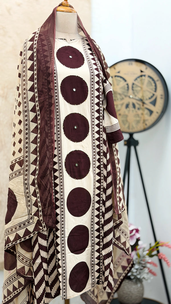 Pure Cotton Ready-to-Wear Kurti Set — Comfort Meets Everyday Elegance