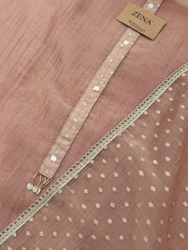 ✨ Crush Tissue Silk Jacquard Work Unstitched Suit ✨