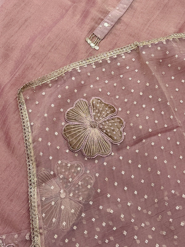 ✨ Crush Tissue Silk Jacquard Work Unstitched Suit ✨