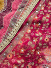 Unstitched Crêpe Mirror Work Partywear Suit – Elegant Festive Wear