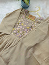✨ Glass Chanderi Handwork Anarkali Set ✨