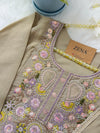 ✨ Glass Chanderi Handwork Anarkali Set ✨