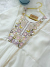 ✨ Glass Chanderi Handwork Anarkali Set ✨