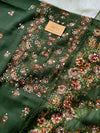 Unstitched Organza Digital Printed Suit with Original Mirror Work – Festive Beauty