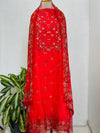 Unstitched Organza Digital Printed Suit with Original Mirror Work – Festive Beauty