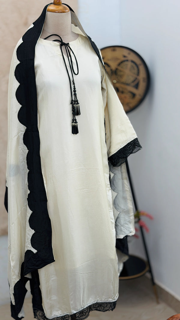 ✨ Uppada Silk Slitted Partywear Kurti Set ✨
