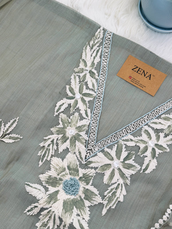 ✨ Jamdhani Cotton Unstitched Partywear Suit ✨