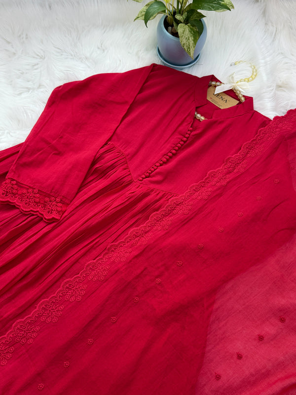 ✨ Pure Mul Cotton Anarkali Set ✨