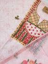 ✨ Linen Silk Hand-Embroidered Unstitched Suit with Kota Doria Dupatta ✨