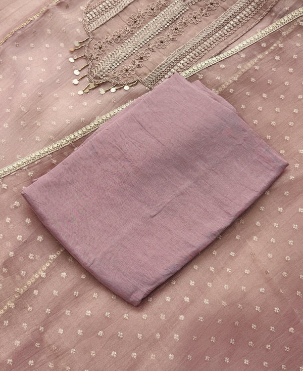 ✨ Tissue Silk Unstitched Partywear Suit ✨