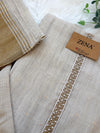 ✨ Linen Hand-Detailed Unstitched Suit ✨