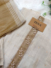 ✨ Linen Hand-Detailed Unstitched Suit ✨
