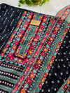 Shimmer Silk Digital Printed Mirror Work Unstitched Suit – Sparkle with Subtle Elegance