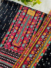 Shimmer Silk Digital Printed Mirror Work Unstitched Suit – Sparkle with Subtle Elegance