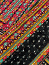 Shimmer Silk Digital Printed Mirror Work Unstitched Suit – Sparkle with Subtle Elegance