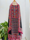 Shimmer Silk Digital Printed Mirror Work Unstitched Suit – Sparkle with Subtle Elegance