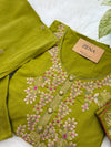 ✨ Pure Cotton Embroidery Work Kurti Set ✨