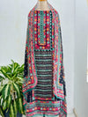 Shimmer Silk Digital Printed Mirror Work Unstitched Suit – Sparkle with Subtle Elegance