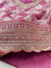 Premium Moga Silk Jacquard | Handwork Suit with Silk Georgette Dupatta