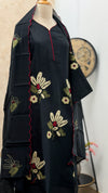 ✨ Mul Chanderi Appliqué Work Kurti Set ✨