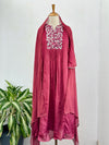 Chinnon Hand Work Anarkali Kurti Set – Elegant Festive Wear for Women