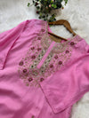 ✨ Pure Dola Silk Handwork Party Wear Suit with Organza Dupatta ✨