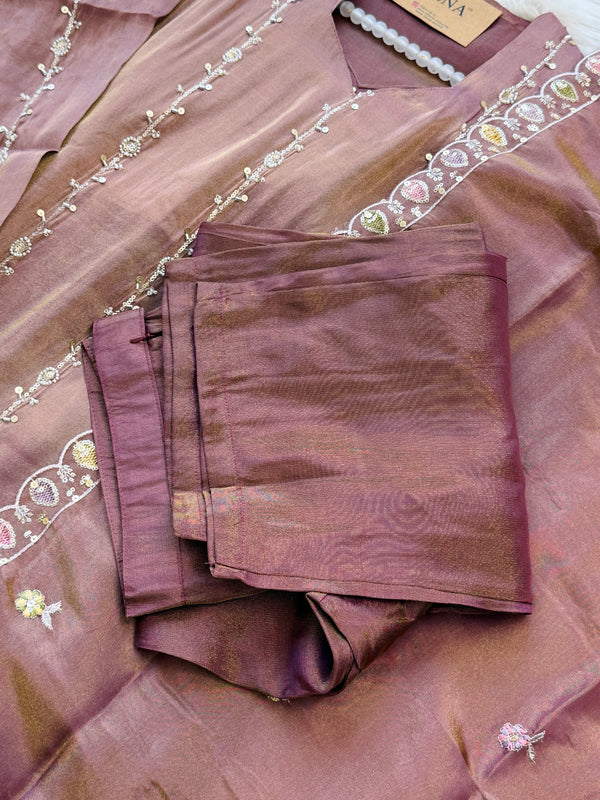 ✨ Tissue Handwork Party Wear Set ✨