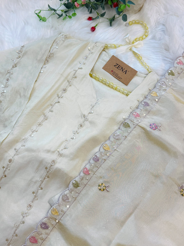 ✨ Tissue Handwork Party Wear Set ✨