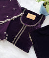 ✨ Velvet Handwork Partywear Kurti Set with Georgette Dupatta ✨