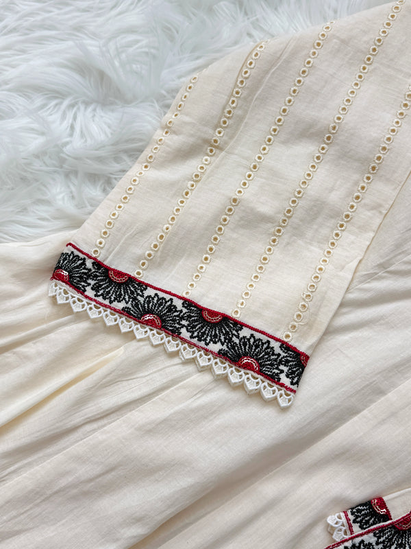 ✨ Pure Cotton Anarkali Kurti Set ✨