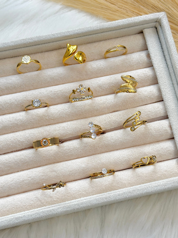 Gold-Plated Anti-Tarnish Ring 💎