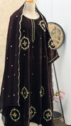 ✨ Velvet Handwork Partywear Kurti Set with Georgette Dupatta ✨