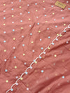 ✨ Malai Chanderi Embroidered Unstitched Suit ✨