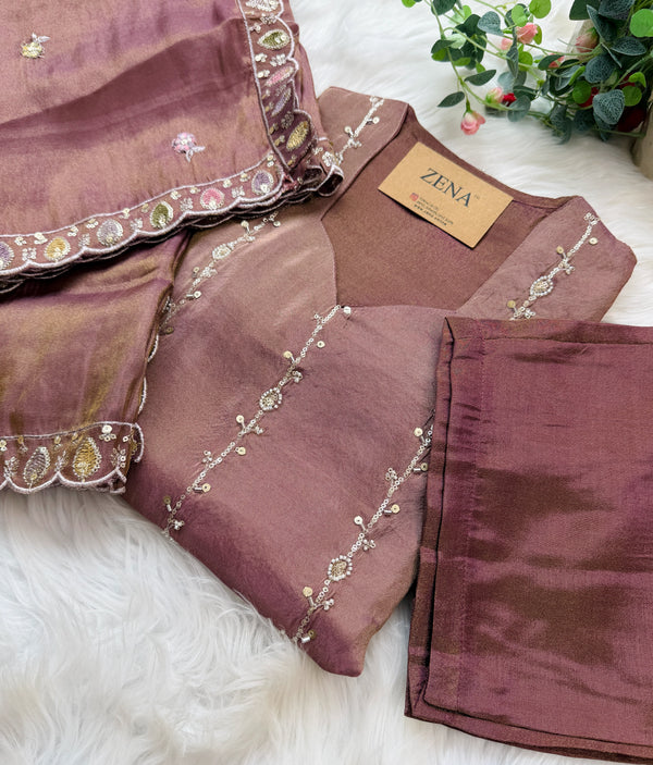 ✨ Tissue Handwork Party Wear Set ✨