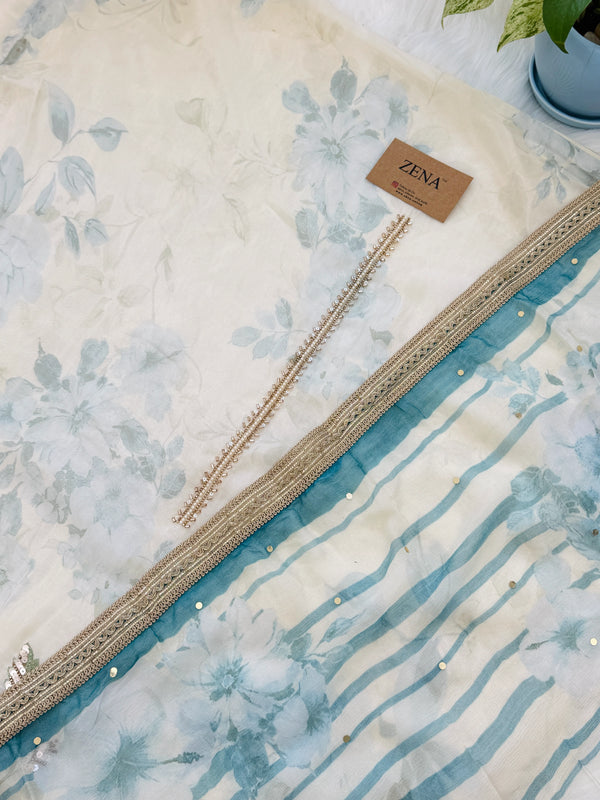 ✨ Crepe Hand-Detailed Unstitched Suit ✨