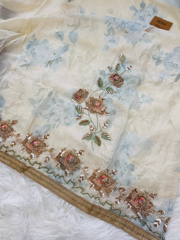 ✨ Crepe Hand-Detailed Unstitched Suit ✨