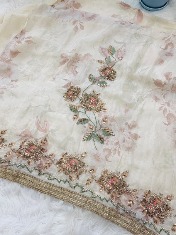 ✨ Crepe Hand-Detailed Unstitched Suit ✨