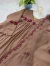 ✨ Mul Chanderi Embroidered Anarkali Set ✨