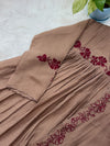 ✨ Mul Chanderi Embroidered Anarkali Set ✨