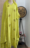 ✨ Mul Chanderi Embroidered A-Line Kurti Set ✨
