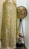 ✨ Pure Crepe Handwork Unstitched Suit ✨