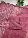 ✨ Pure Crepe Handwork Unstitched Suit ✨